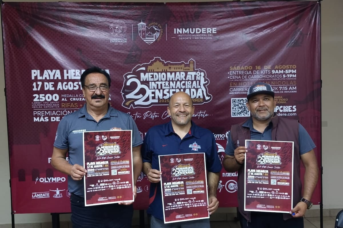 Presentan la edición 22 del Medio Maratón Ensenada