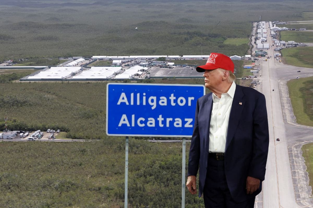 “Alligator Alcatraz”: El controversial centro de detención de inmigrantes de Florida podría vaciarse en días