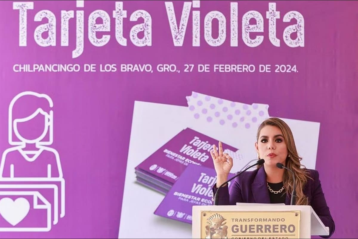 Gobernadora de Guerrero presenta “Tarjeta Violeta” para combatir violencia de género