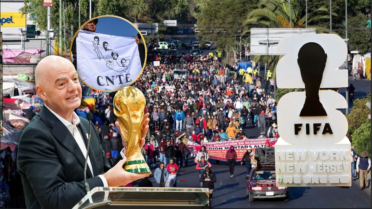 Maestros de la CNTE intensificaron sus movilizaciones en la capital del país durante los días previos al inicio del Mundial México 2026, con bloqueos en avenidas clave y acciones de protesta en instalaciones mundialistas. (El universal/Reuters)