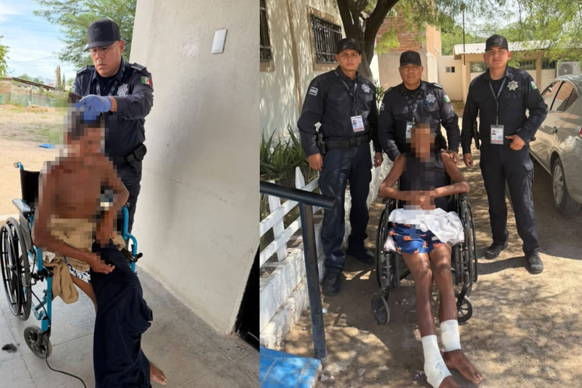 Migrante que cayó del tren fue auxiliado por policías municipales