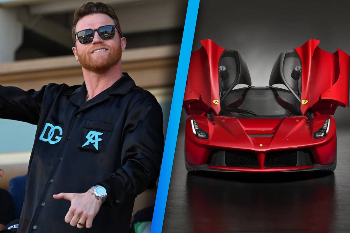 Saúl 'Canelo' Álvarez presume su nueva colección de autos Ferrari de lujo