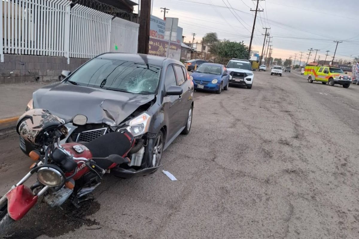 Fatal choque deja un motociclista sin vida y un detenido