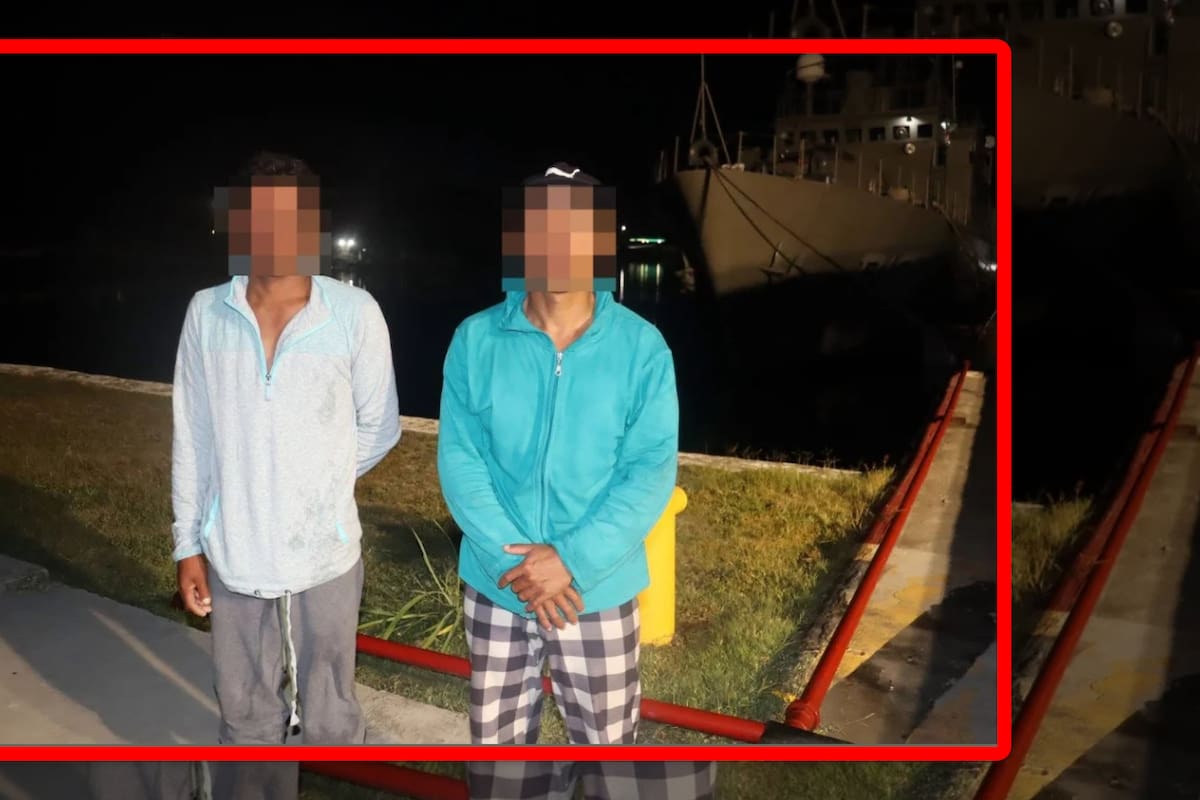 Tres extranjeros son rescatados por personal de Marina en costas mexicanas y son entregados al INM