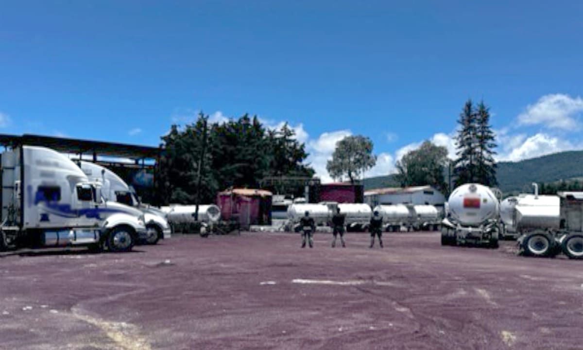 Centro clandestino de combustible en Veracruz.