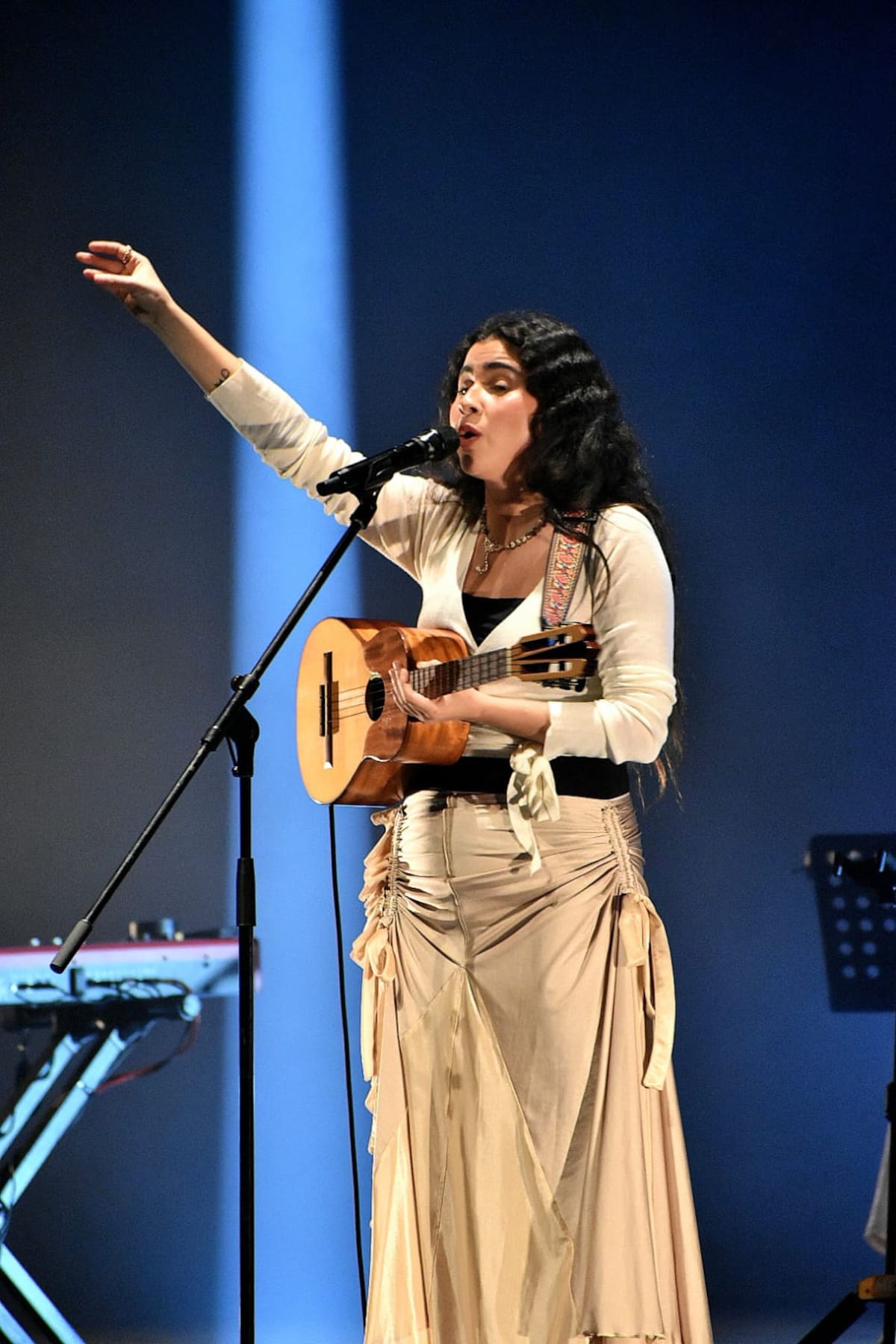 Silvana Estrada ofreció un concierto en la Sala de Espectáculos del Cecut como parte de su gira “Vendrán suaves lluvias”.
Foto: Ruth Odgers