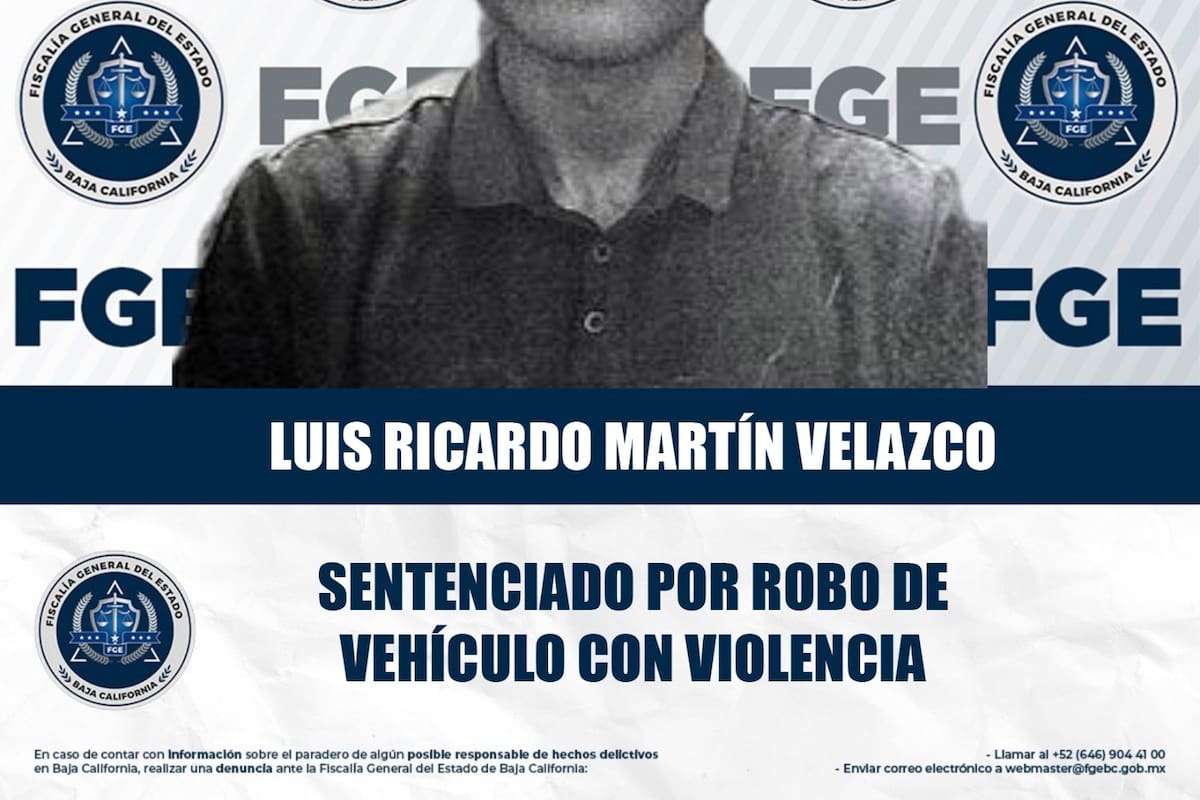 Sentencian a hombre por robo con violencia, robo de vehículo y lesiones