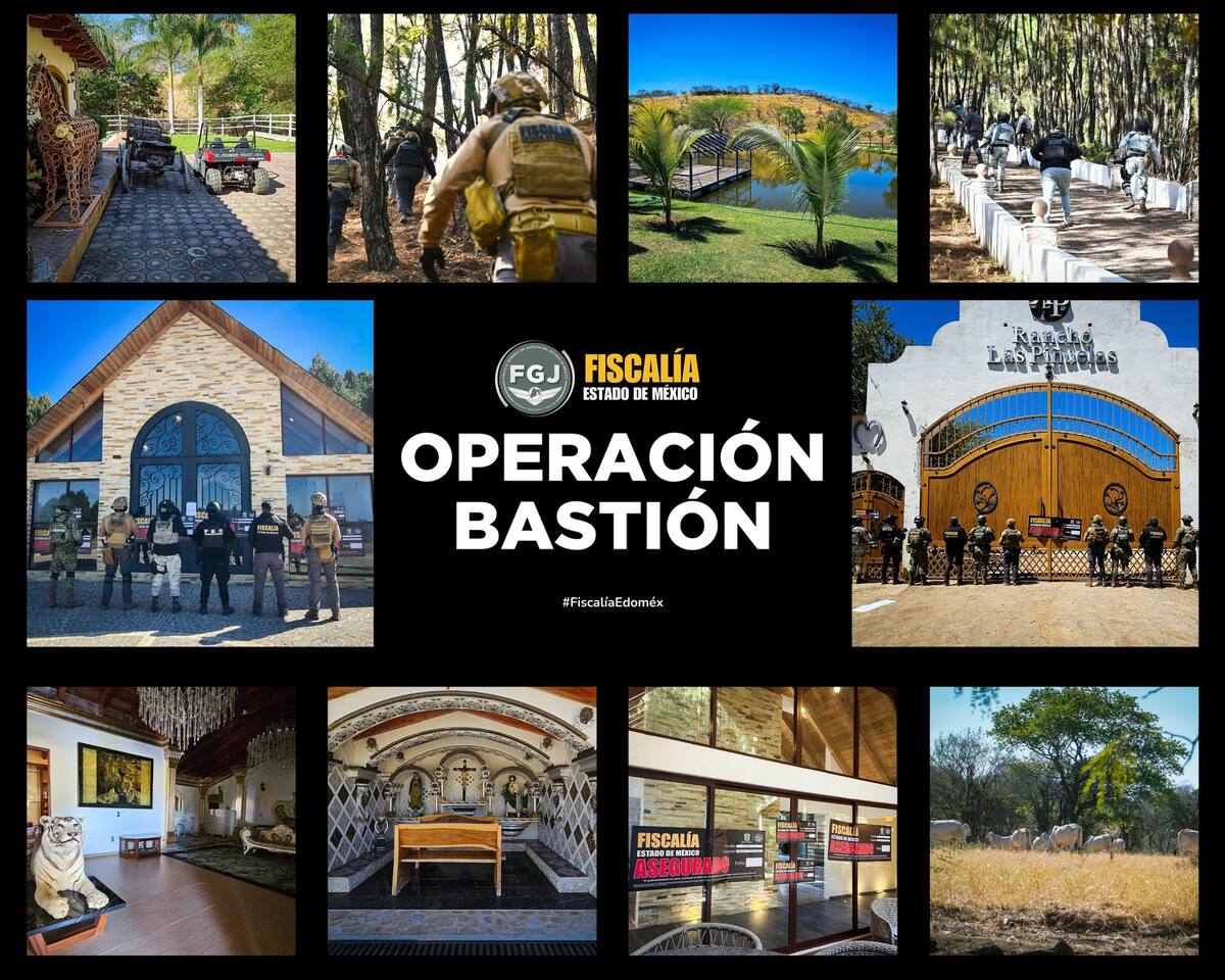 Operación Bastión: Aseguran 21 inmuebles de lujo vinculados a líderes criminales en el sur del Edomex