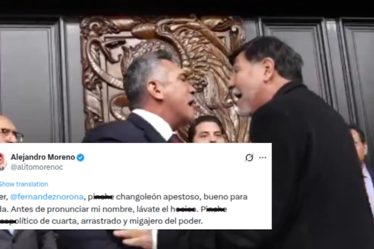 Alito Moreno explota en X: llama “narcopolítico de cuarta” y “changoleón apestoso” a Fernández Noroña mientras acusa a MORENA de ser el partido del crimen organizado