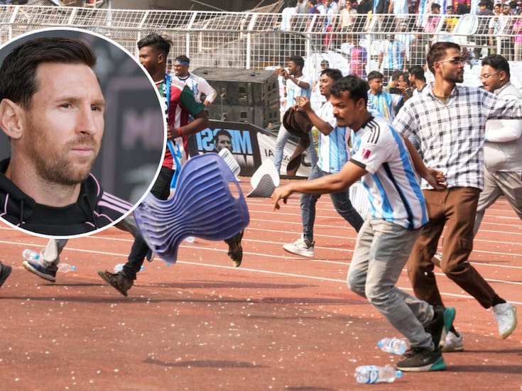 Messi desató el caos en la India, fans destrozan estadio tras invadir la cancha y la policía detiene al organizador del evento