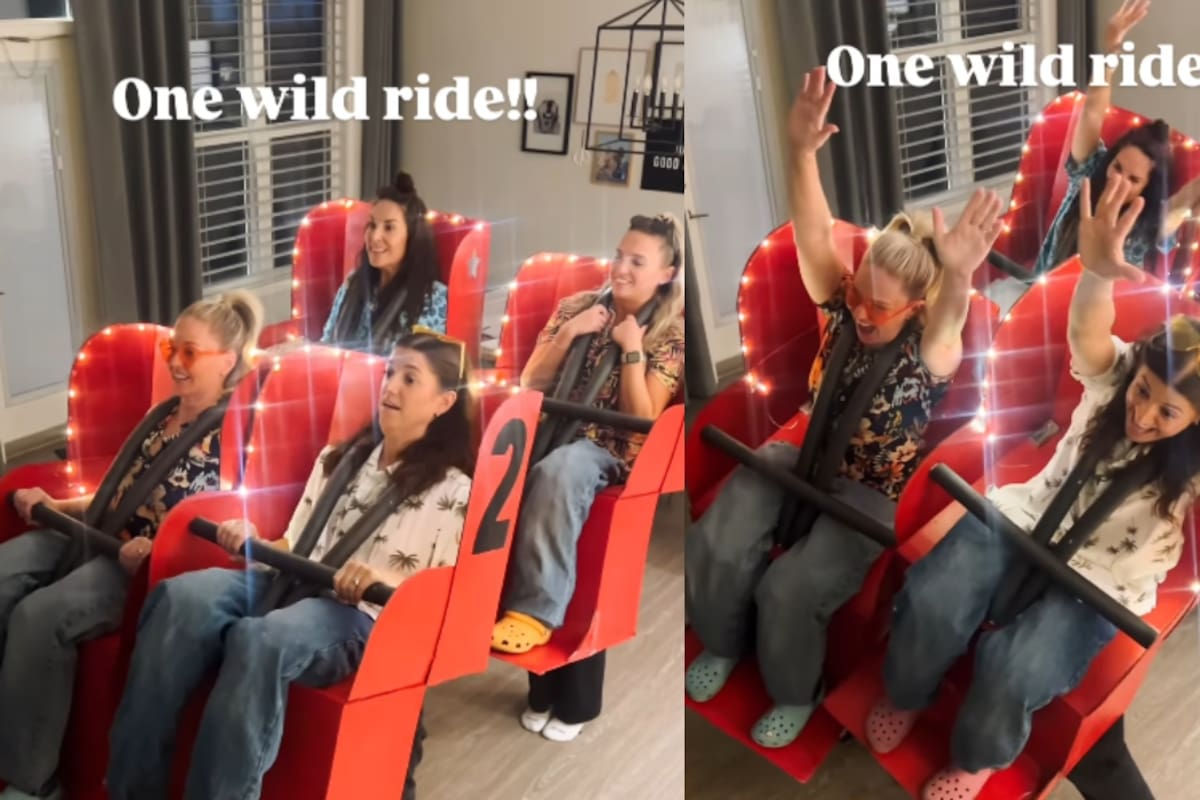 “Pareciera que realmente están en un juego”: Un grupo de amigas sorprende con su disfraz de atracción mecánica