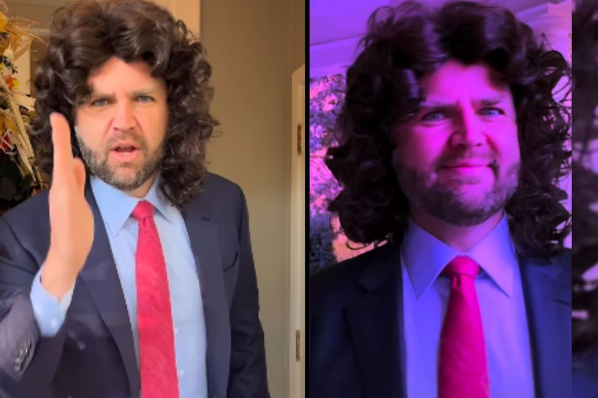 El vicepresidente JD Vance adopta el humor de Internet y recrea un meme que circula desde su encuentro con Zelensky en un video viral de Halloween