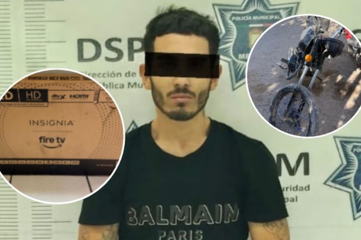 Caen presuntos ladrones tras robar dos televisores de comercio cerrado