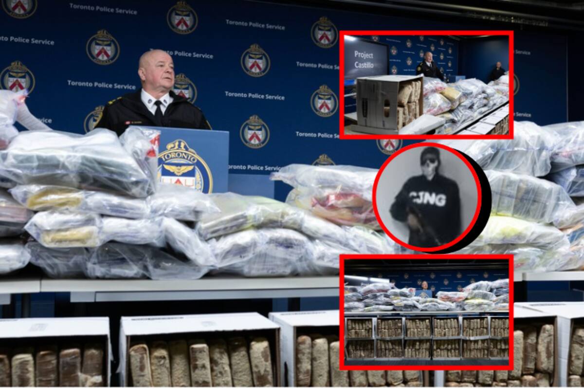 Operativo policial en Toronto decomisa 835 kilogramos de cocaína perteneciente al cartel Jalisco Nueva Generación