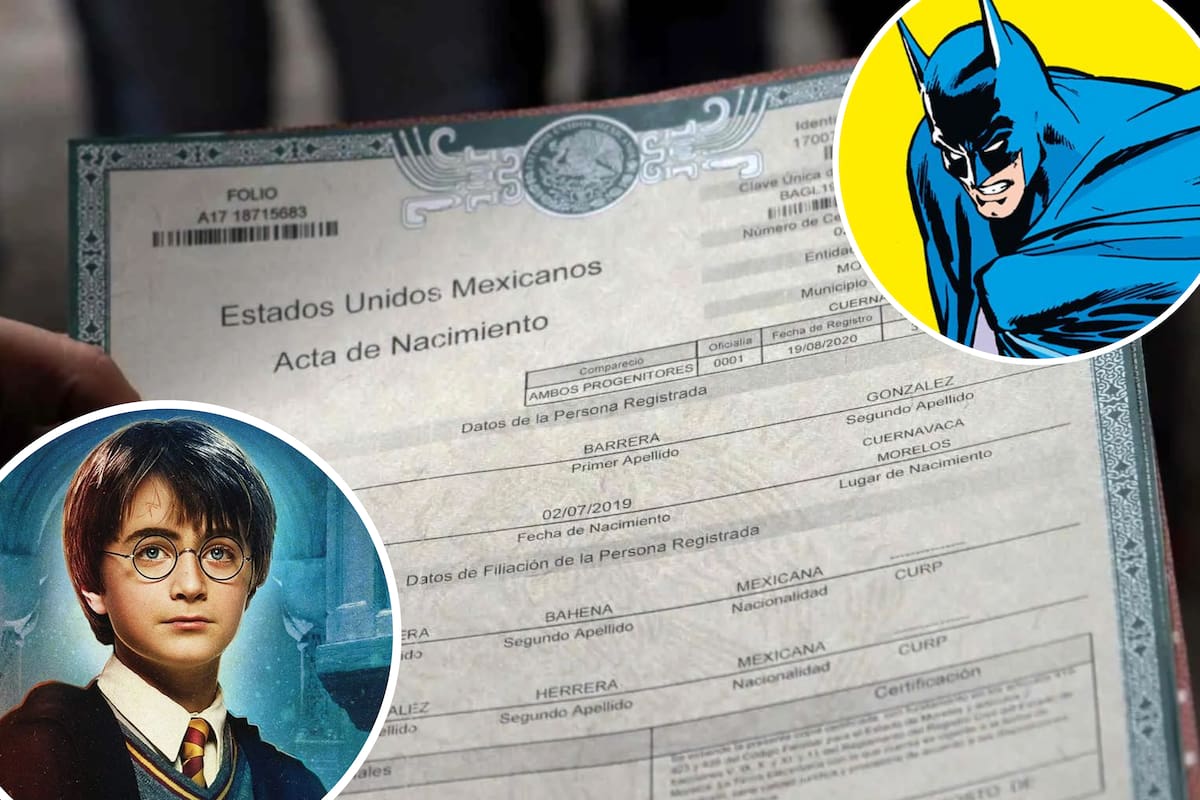 ¿Hay una lista de los nombres prohibidos en México según el Registro Civil?