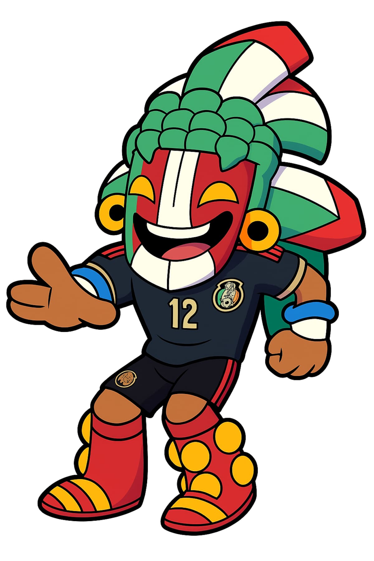 Kin, la mascota oficial de la Selección Mexicana desde el 2012 al 2024.