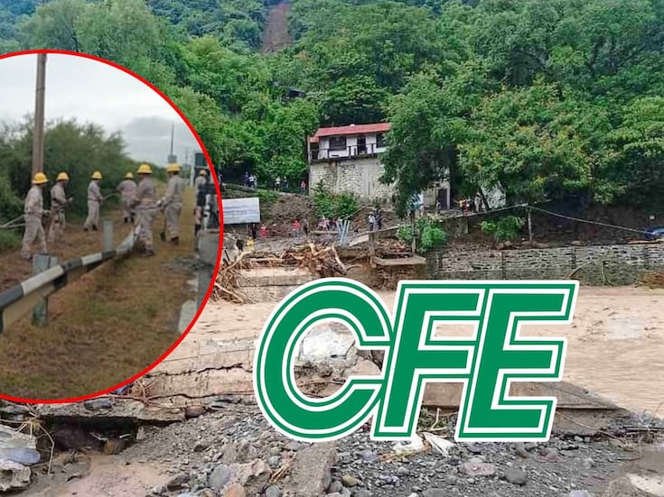 CFE restablece el 91% del servicio eléctrico en Veracruz, Hidalgo, Querétaro y San Luis Potosí tras intensas lluvias