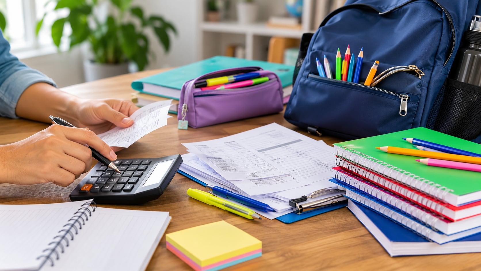 Uno de los gastos más significativos de la temporada para las familias mexicanas es la compra de útiles escolares, por el regreso a clases. | Foto: Imagen Generada con IA
