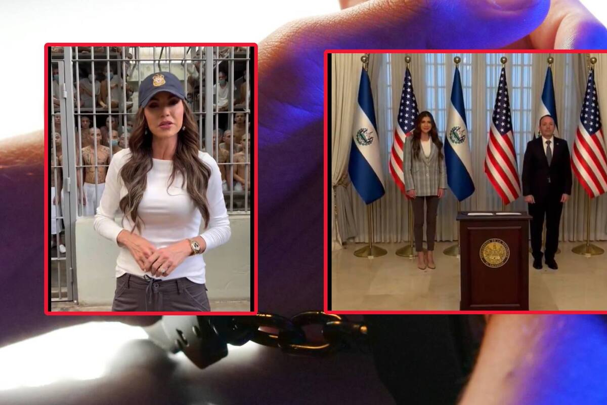 Mega cárcel en El Salvador recibe la visita de Kristi Noem (VIDEO)