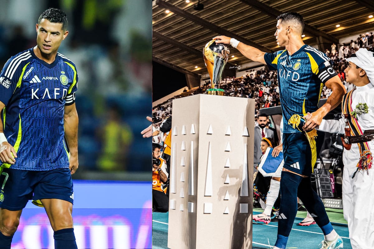 Cristiano toca el trofeo antes del partido y Al-Nassr pierde 4-1 la Final de la Supercopa