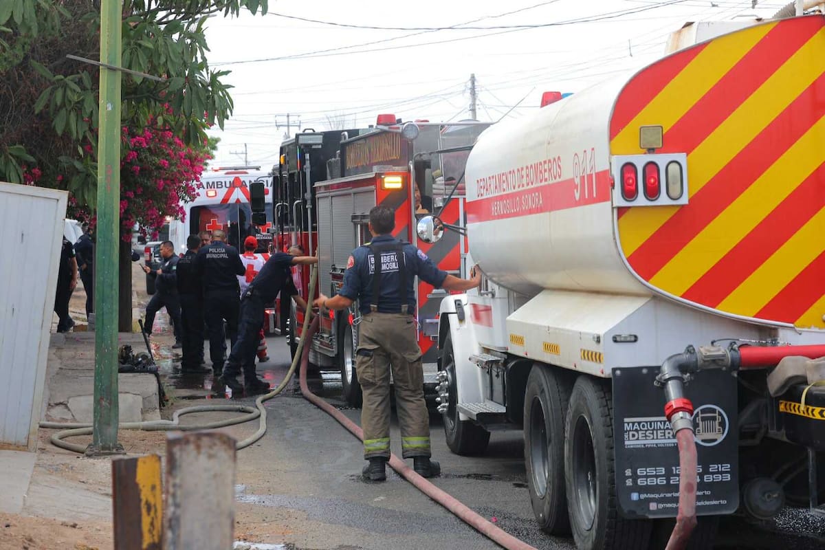 Dos personas resultan intoxicadas tras incendio en vivienda de la colonia Olivares
