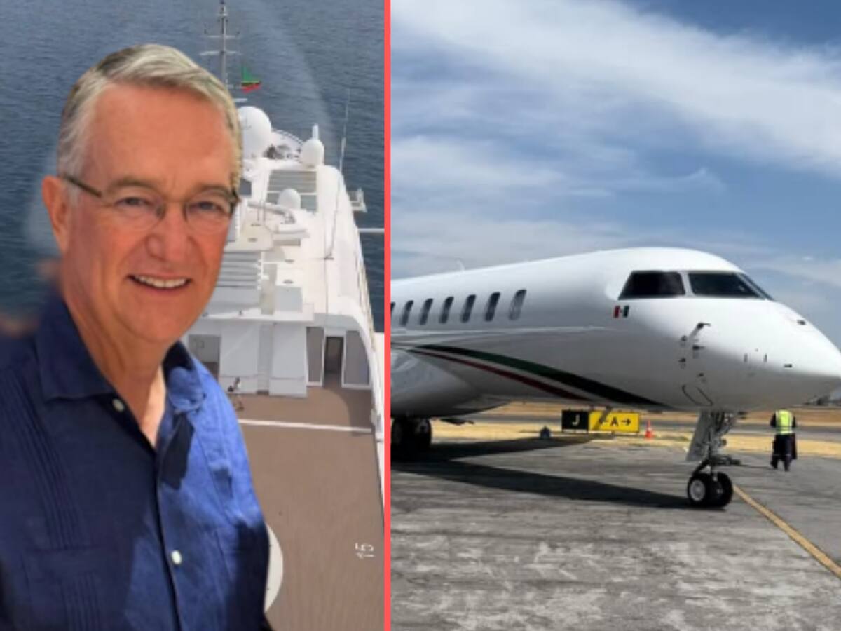 Ricardo Salinas Pliego bromea con no ser rico y abandona el yate en avión. | Crédito: IG @ricardosalinas