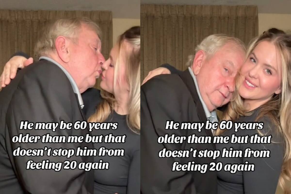 Mujer de 35 años presume conpromiso con hombre de 80 y recibe criticas en redes sociales