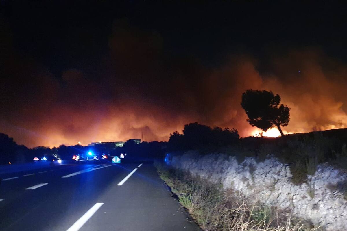 Incendio al sur de Francia