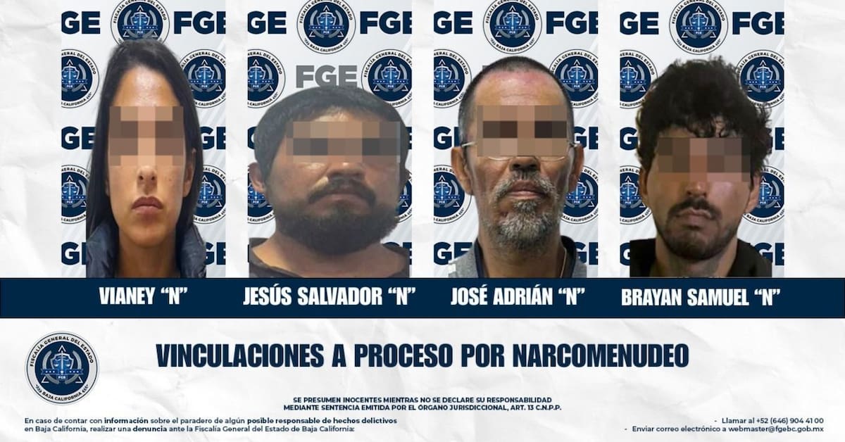 Los vinculados fueron Vianey “N”, Jesús Salvador “N” y Brayan Samuel “N”. | Foto: cortesía