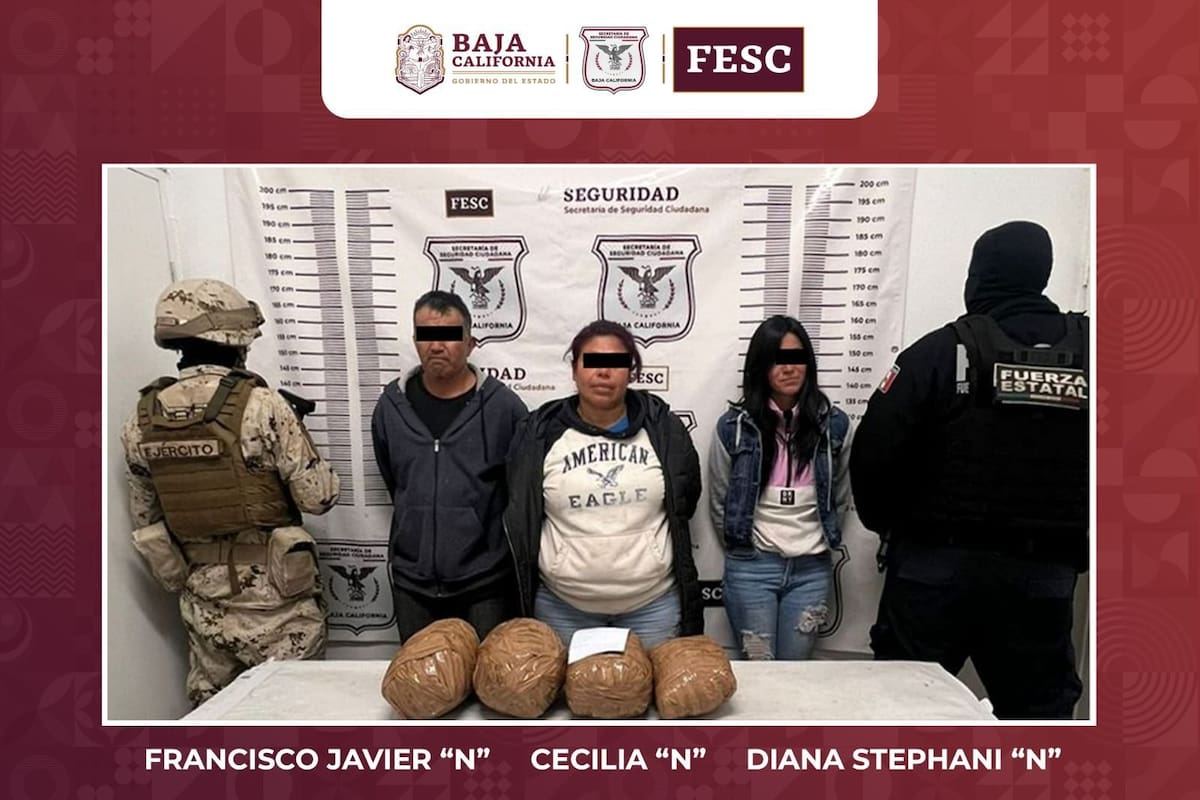 Detienen a 3 en operativo contra drogas