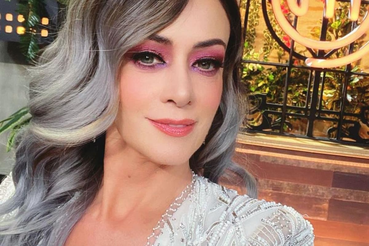 Anette Michel deslumbra en 'nupcial' y sensual diseño para la final de Master Chef