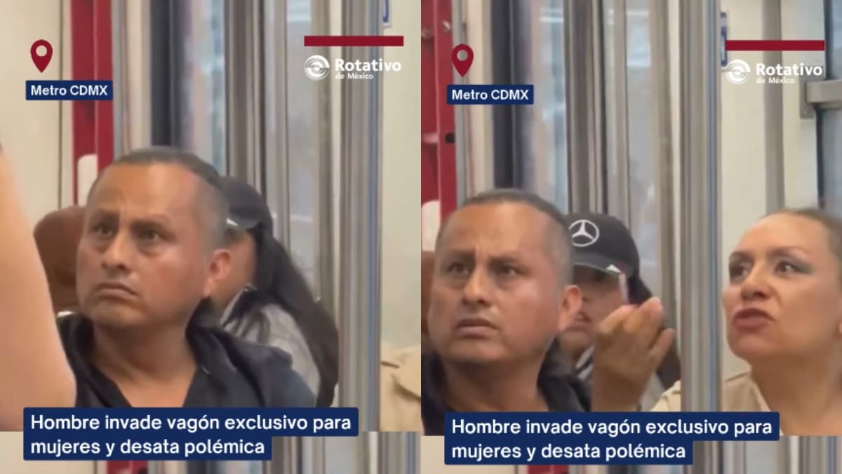 “Su propia esposa lo defendía”: hombre se sube a vagón exclusivo para mujeres y desata polémica