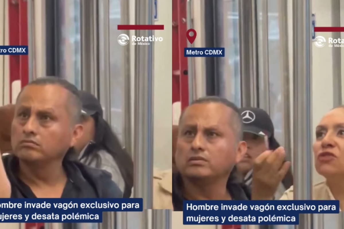 “Su propia esposa lo defendía”: hombre se sube a vagón exclusivo para mujeres y desata polémica