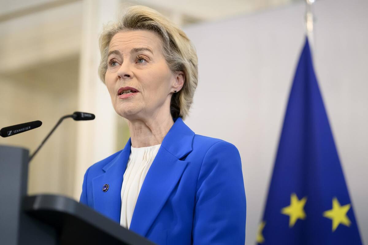 Imagen de Archivo de la presidenta de la Comisión Europea, Ursula von der Leyen. | Crédito: EFE/EPA/ANTHONY ANEX