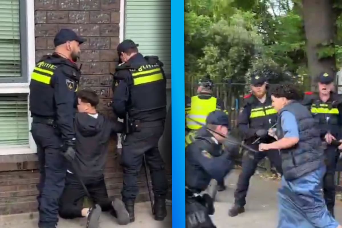 VIDEO: Policía de Países Bajos golpean y arrestan a aficionados marroquíes tras celebración de eliminarlos en la Copa del Mundo