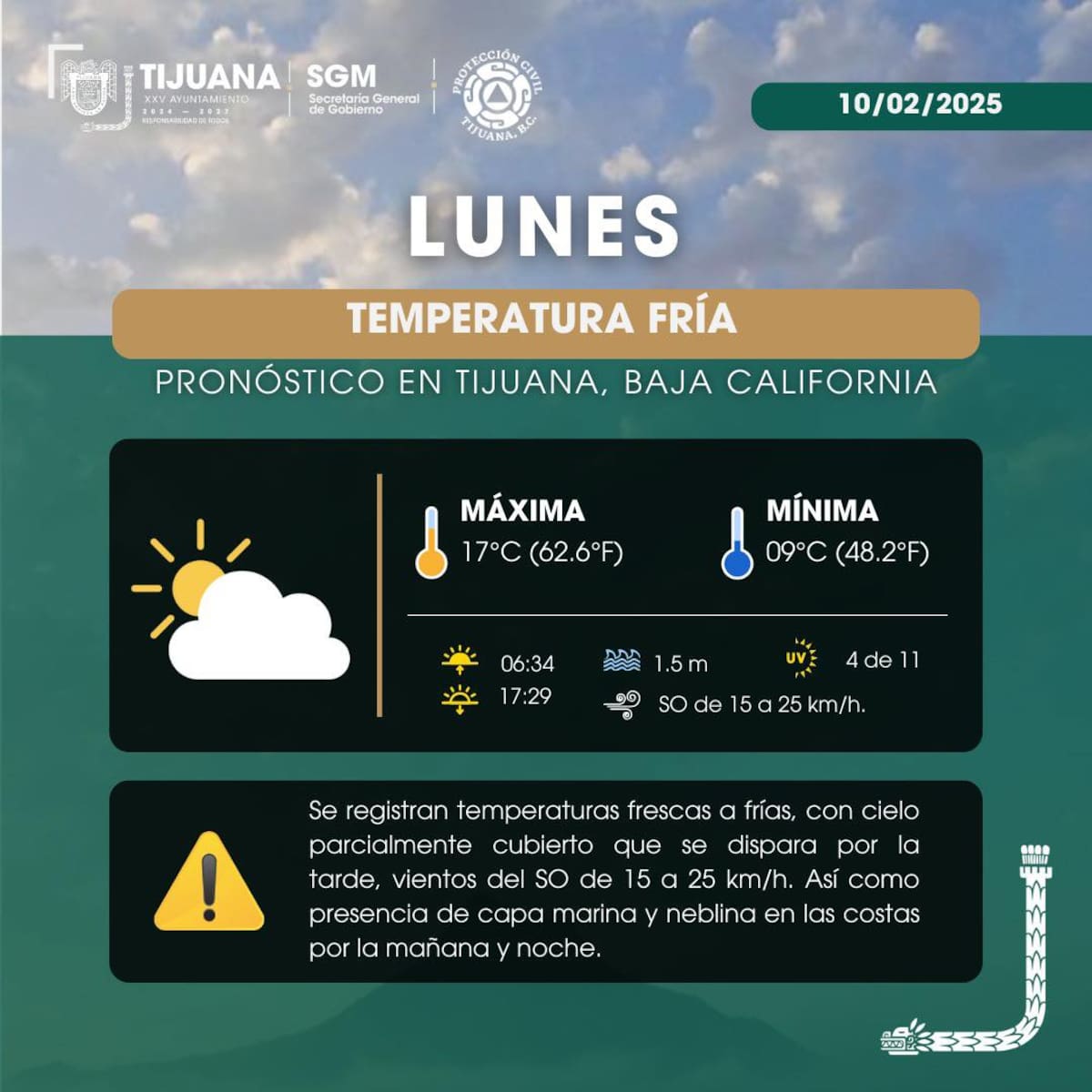 Clima en Tijuana.