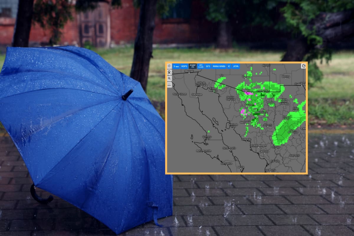 Llegan lluvias a Sonora: Esto recomiendan las autoridades ante rachas de viento y actividad eléctrica en diversas regiones para el jueves