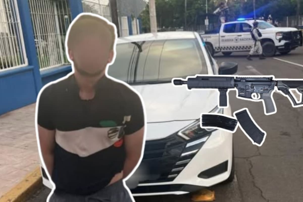 Persecución en Culiacán termina con hombre armado detenido y vehículo robado asegurado por fuerzas federales