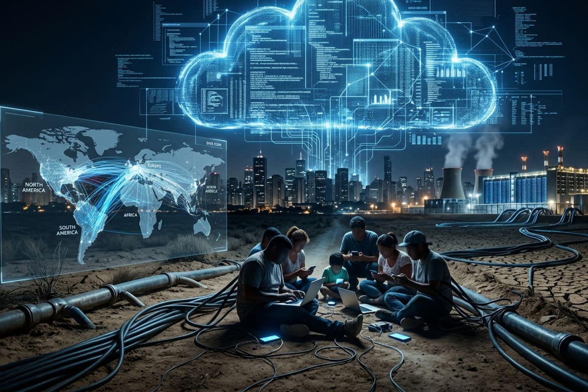 Millones de personas usan inteligencia artificial todos los días sin saber que detrás existe una disputa global por datos, agua, energía y control tecnológico