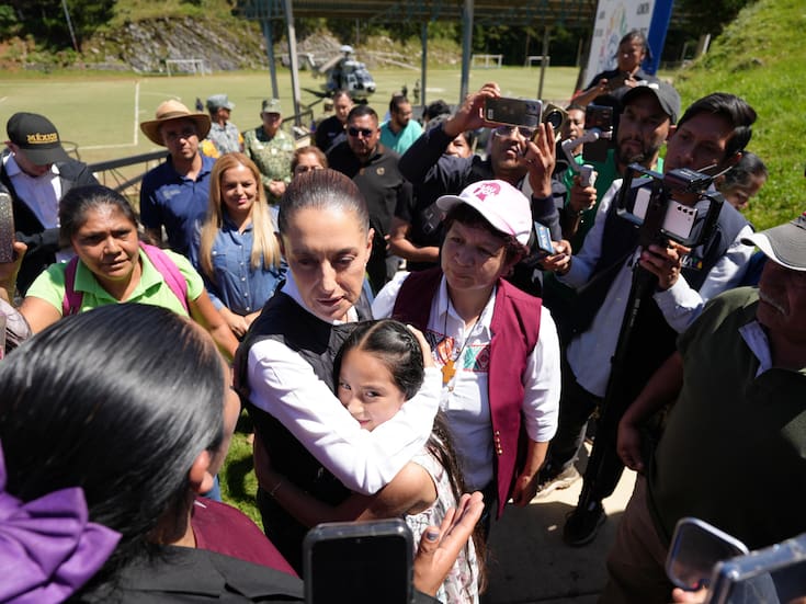 Claudia Sheinbaum supervisa en Querétaro daños por lluvias; anuncia despliegue de 3 mil brigadistas