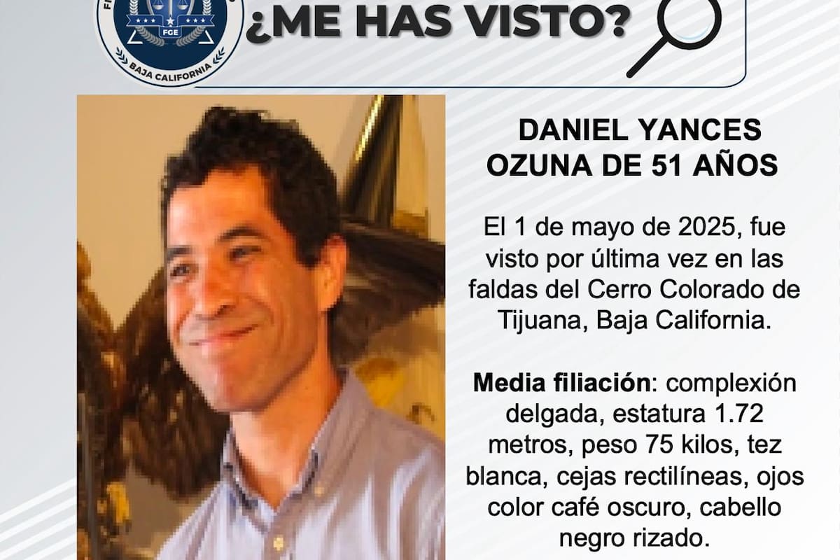 Se busca a Daniel Yances Ozuna de 51 años