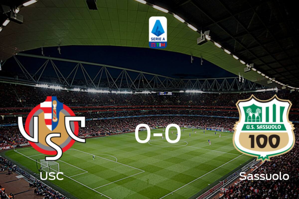Cremonese y Sassuolo no encuentran el gol y se reparten los puntos (0-0)