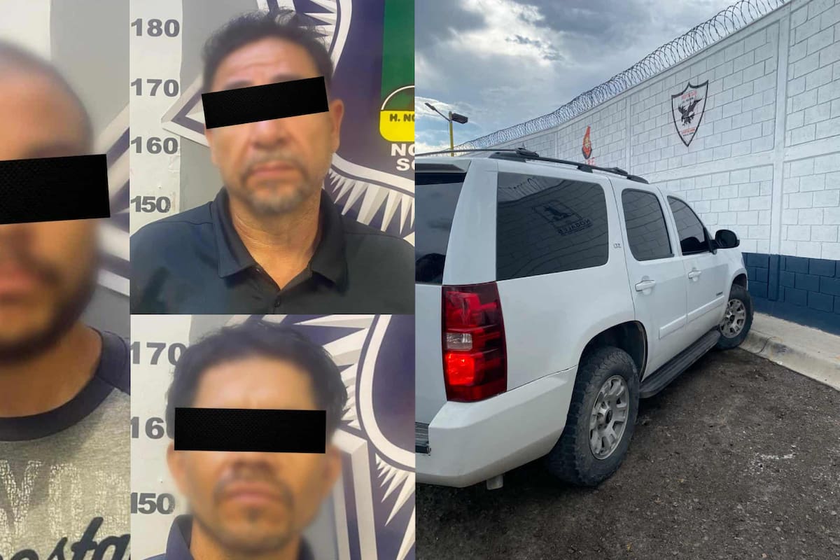 Capturan a presuntos delincuentes tras persecución policial en Nogales