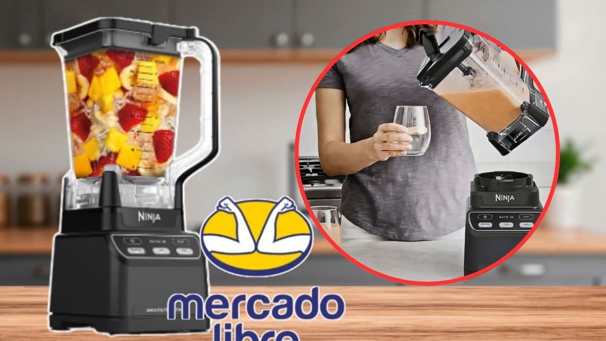 La licuadora Ninja más vendida de Mercado Libre tiene 29% de descuento e incluye jarra de 2.1 litros libre de BPA por un precio final de 1,549 pesos