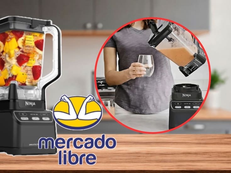 La licuadora Ninja más vendida de Mercado Libre tiene 29% de descuento e incluye jarra de 2.1 litros libre de BPA por un precio final de 1,549 pesos