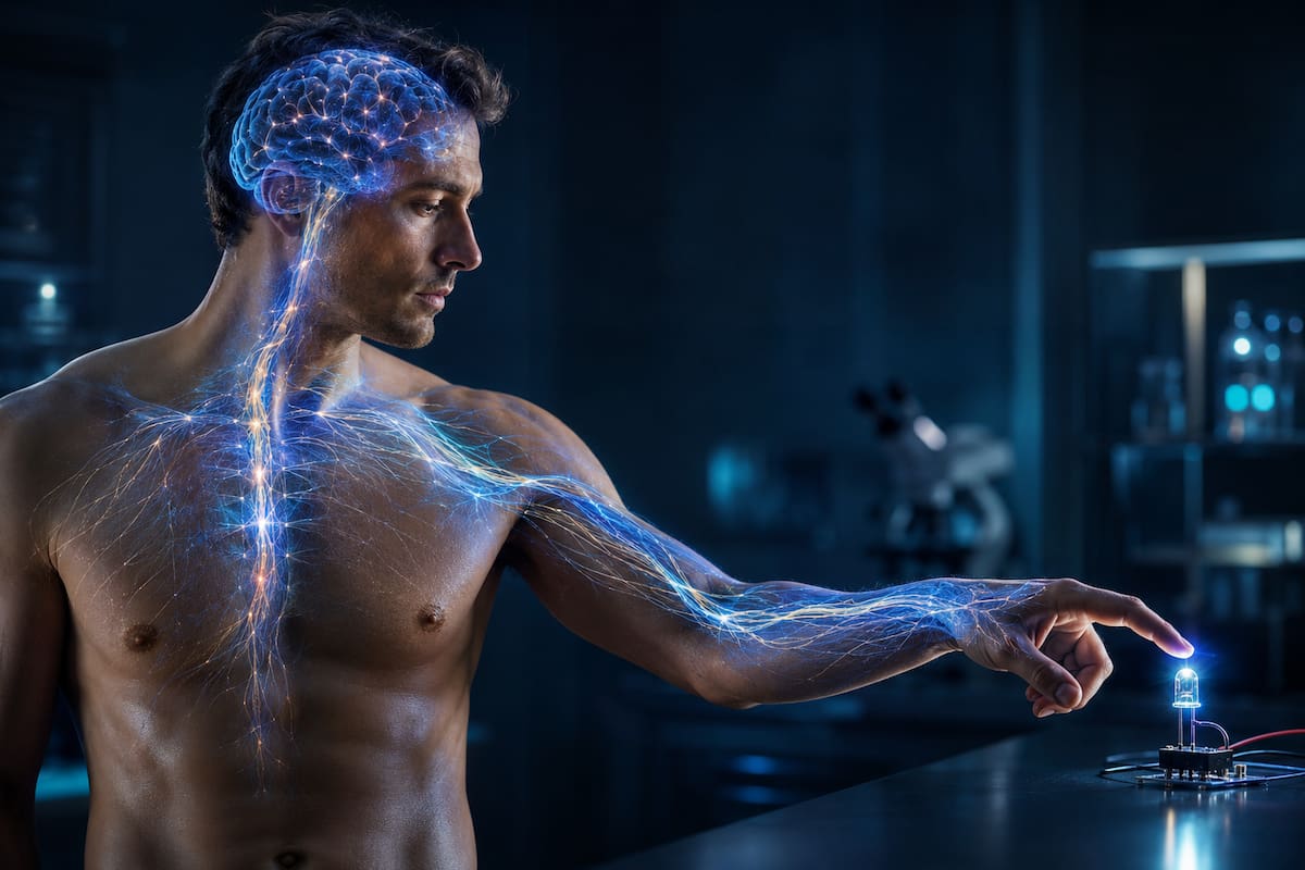 ¿Sabías que la electricidad del cuerpo humano puede encender un pequeño LED en condiciones adecuadas?