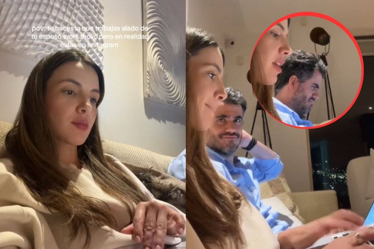 Mujer muestra cómo es fingir trabajar aun lado de una persona “workaholic”