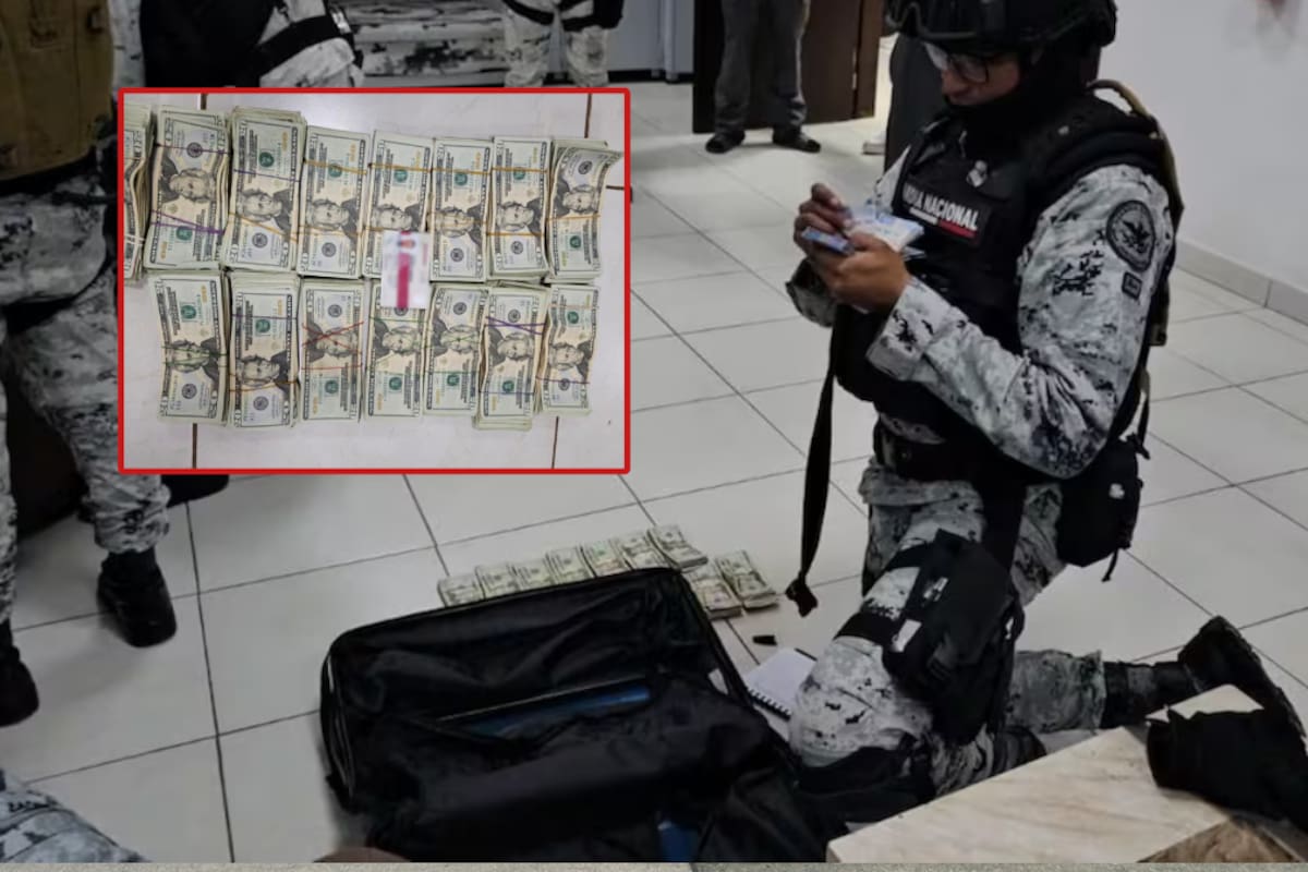 Elementos de la GN hallan más de 48 dólares y armas sin registrar en un cuartel en Jalisco