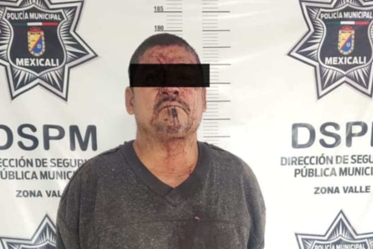 Trabajador frustra asalto con cuchillo y ayuda a someter al presunto agresor en el Valle de Mexicali