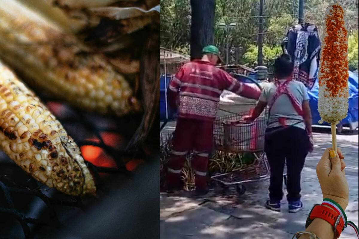 ¡Elotes hervidos con agua de riego! Cachan en VIDEO cómo vendedora en CDMX consigue el agua para vender su comida